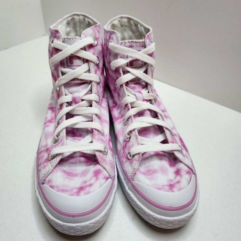 Fila Tie‑Dye High Tops Women’s Size 7 Pink